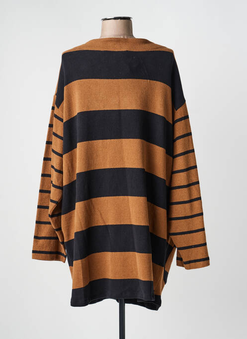 Vestă cu mâneci lungi elasticitate maro SOHO femme