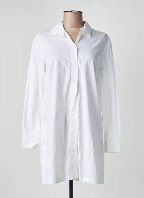 Tunică mâneci lungi guler de bluză alb GUITARE femme