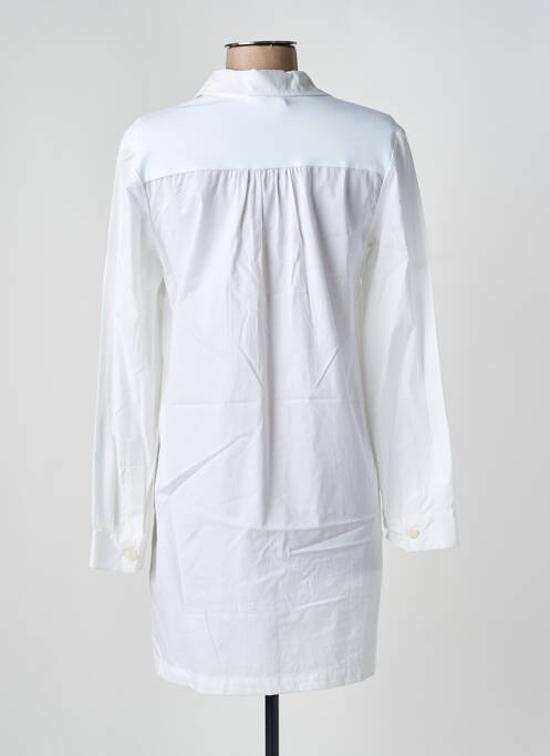 Tunică mâneci lungi guler de bluză alb GUITARE femme