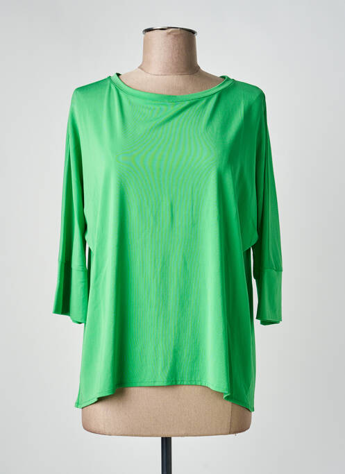 Tricou mâneci 3/4 mâneci 3/4 verde MARIA BELLENTANI femme