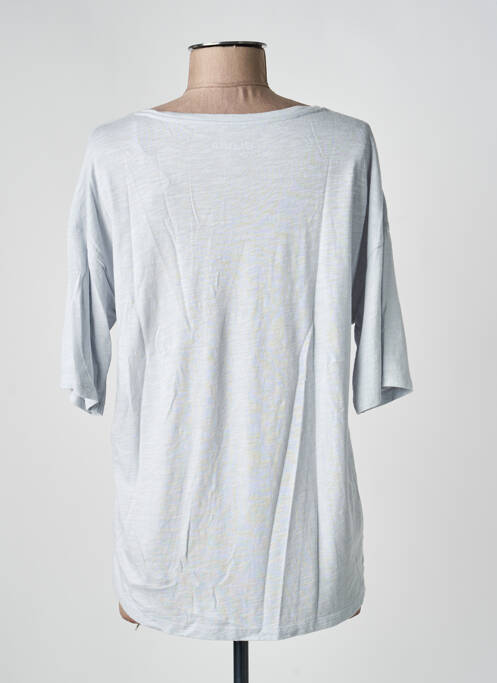 Tricou mâneci trei sferturi mâneci scurte gri JUVIA femme