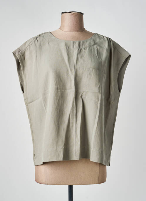 Top mâneci scurte mâneci scurte verde MOS MOSH femme