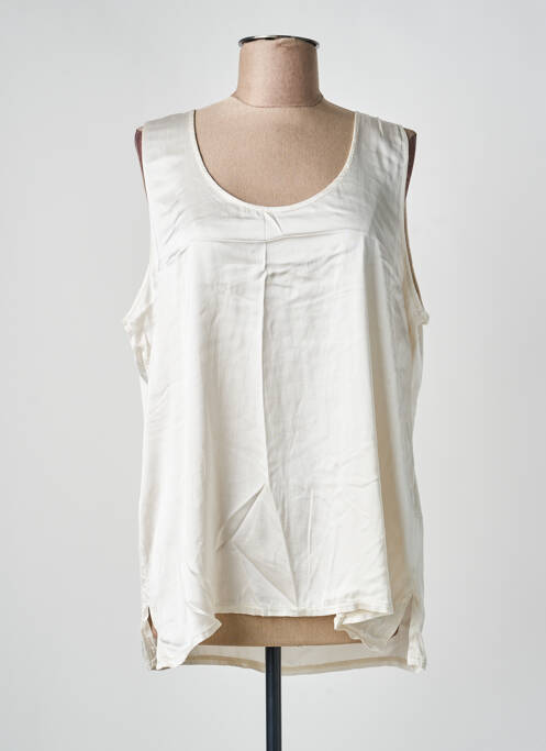 Top elasticitate fără mâneci bej HUMILITY femme