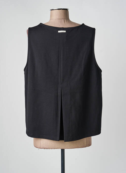 Top elasticitate fără mâneci negru HUMILITY femme