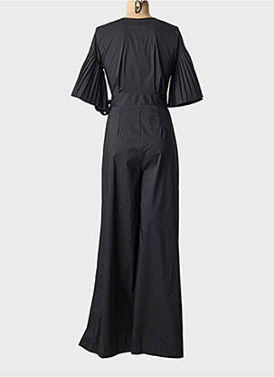 Salopetă-pantalon mâneci scurte mâneci scurte negru B.YU femeie
