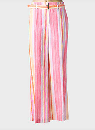 Pantalon larg închidere cu fermoar sub clapetă cu cârlig mărime normală roz RAFFAELLO ROSSI femme