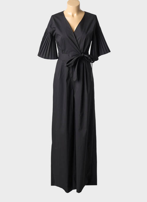 Salopetă-pantalon mâneci scurte mâneci scurte negru B.YU femme