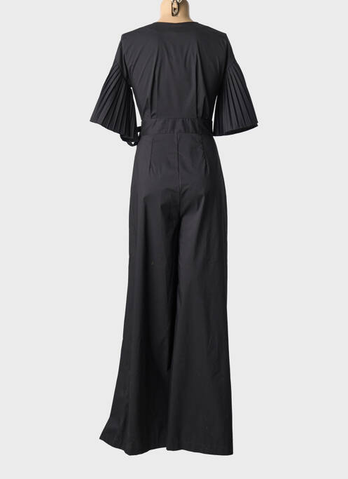 Salopetă-pantalon mâneci scurte mâneci scurte negru B.YU femme