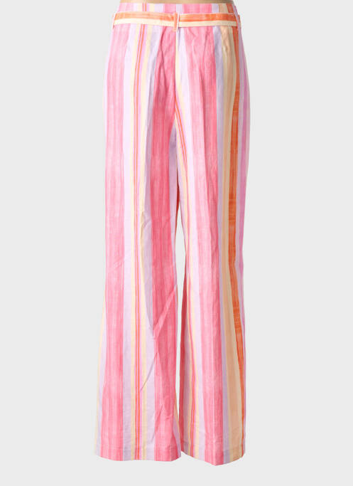 Pantalon larg închidere cu fermoar sub clapetă cu cârlig mărime normală roz RAFFAELLO ROSSI femme