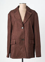 Jachete casual guler tip costum maro GRACE & MILA femeie