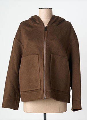 Jachete casual croială dreaptă maro SEE U SOON femme