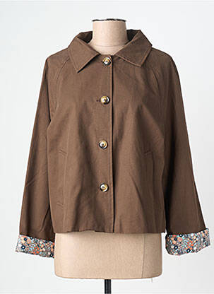 Jachete casual croială dreaptă maro SOFTY femme