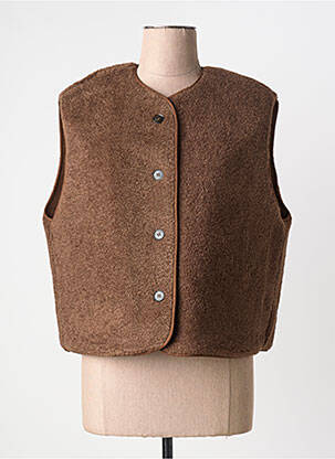 Jachete casual guler rotund maro GRACE & MILA femeie