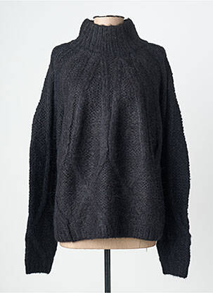 Pulover tricotaj din plasă mâneci lungi negru SEE U SOON femme