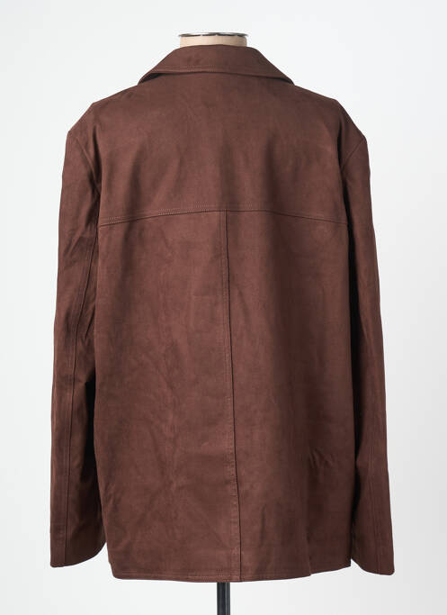 Jachete casual țesătură suedină maro GRACE & MILA femme