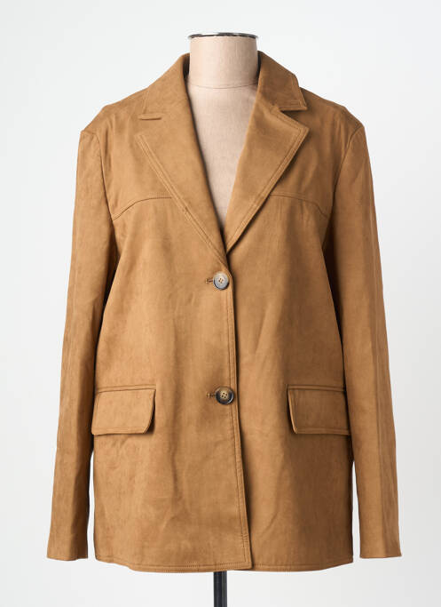 Jachete casual țesătură suedină maro deschis GRACE & MILA femme