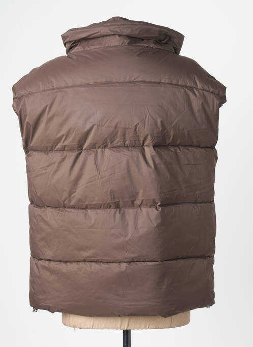 Geacă matlasată buzunare fără glugă maro ESCANDELLE femme