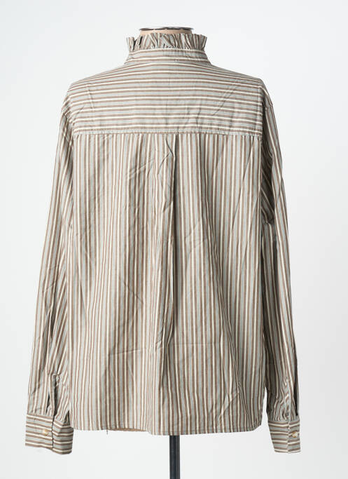 Cămașă croială dreaptă mâneci lungi maro SEE U SOON femme