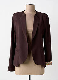 Jachete casual guler rotund maro PAKO LITTO femme