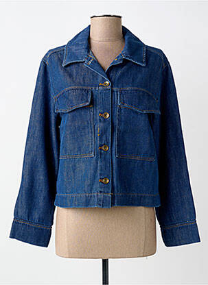 Jachete casual guler de bluză albastru PAKO LITTO femme