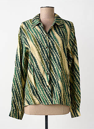 Cămașă imprimeu fantezie mâneci lungi verde PAKO LITTO femme