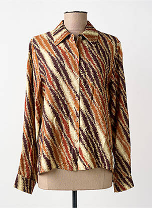 Cămașă imprimeu fantezie mâneci lungi maro PAKO LITTO femme