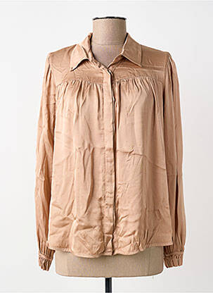 Cămașă croială dreaptă mâneci lungi bej PAKO LITTO femme