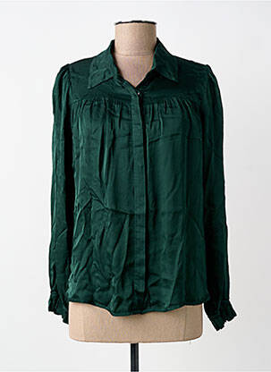 Cămașă croială dreaptă mâneci lungi verde PAKO LITTO femme