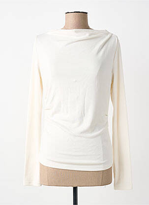 Tricou elasticitate mâneci lungi alb GRACE & MILA femme