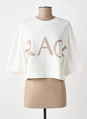 Top mâneci scurte mâneci scurte alb GRACE & MILA femme