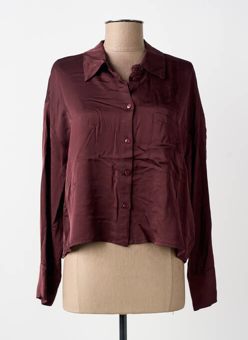 Cămașă croială cambrată mâneci lungi violet PAKO LITTO femme