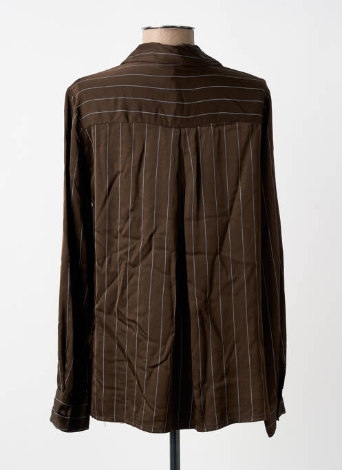 Cămașă croială dreaptă mâneci lungi maro PAKO LITTO femme