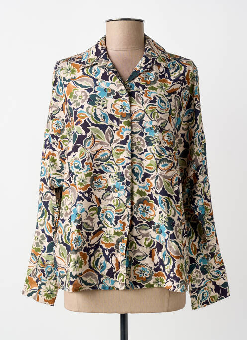 Cămașă imprimeu fantezie mâneci lungi bej PAKO LITTO femme