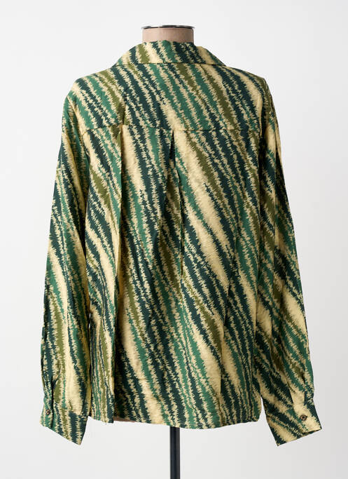 Cămașă imprimeu fantezie mâneci lungi verde PAKO LITTO femme