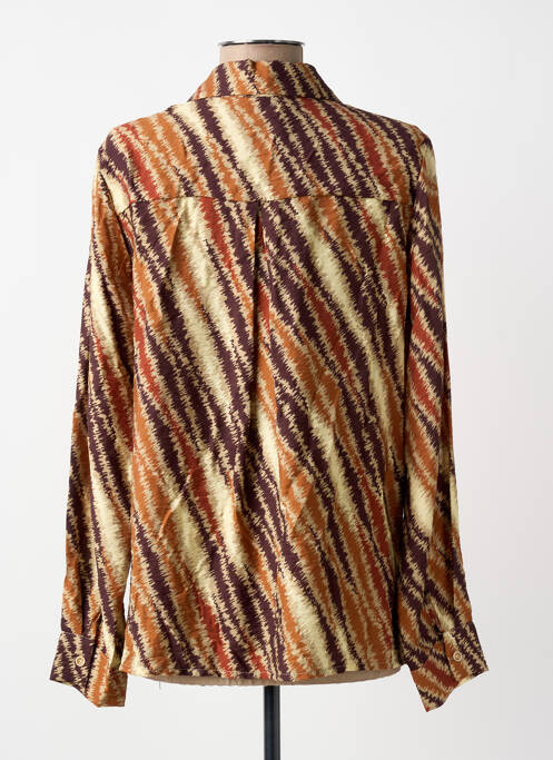 Cămașă imprimeu fantezie mâneci lungi maro PAKO LITTO femme