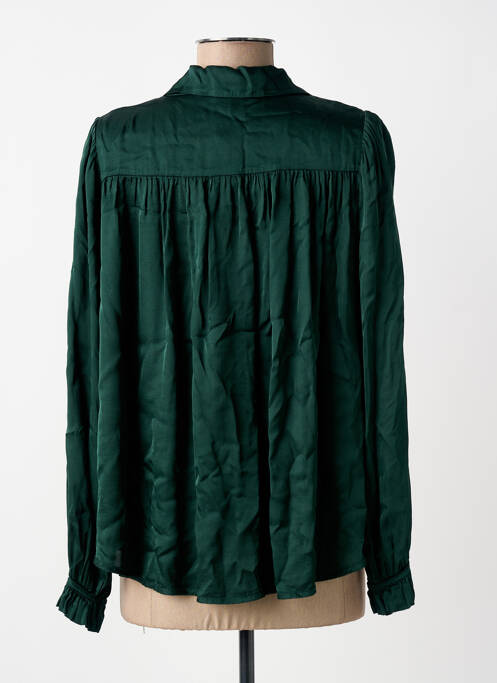 Cămașă croială dreaptă mâneci lungi verde PAKO LITTO femme