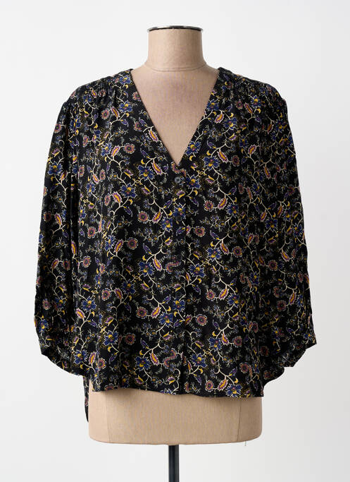 Cămașă imprimeu fantezie mâneci lungi negru GRACE & MILA femme