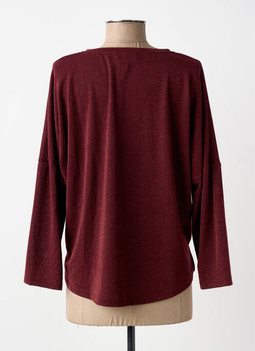 Tricou croială dreaptă mâneci lungi roșu PAKO LITTO femme