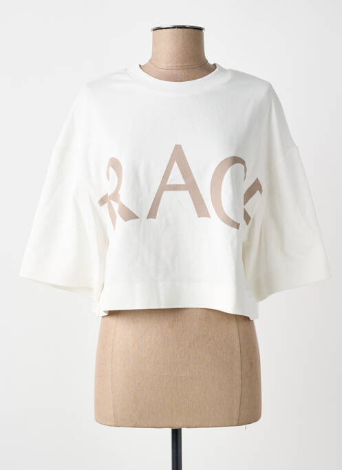 Top mâneci scurte mâneci scurte alb GRACE & MILA femme