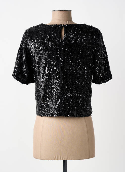 Top mâneci scurte mâneci scurte negru EXQUISS'S femme