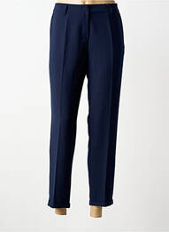 Pantalon 7/8 închidere cu fermoar sub clapetă cu nasturi albastru PAKO LITTO femme