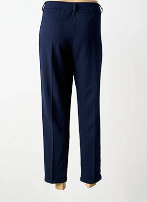 Pantalon 7/8 închidere cu fermoar sub clapetă cu nasturi albastru PAKO LITTO femeie