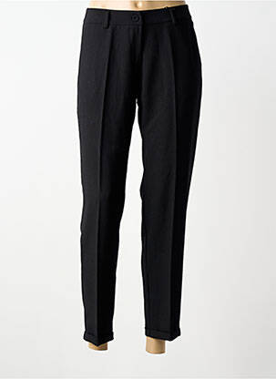 Pantalon 7/8 închidere cu fermoar sub clapetă cu nasturi negru PAKO LITTO femeie