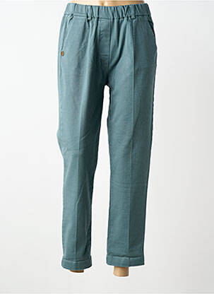 Pantalon drept talie elastică albastru PAKO LITTO femme