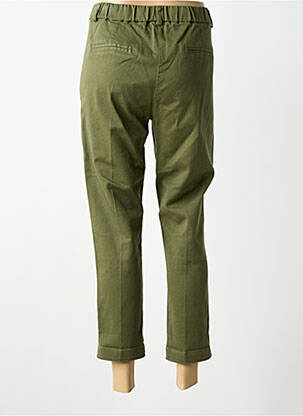 Pantalon drept talie elastică verde PAKO LITTO femeie