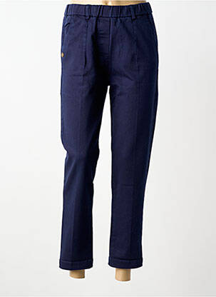 Pantalon drept talie elastică albastru închis PAKO LITTO femeie