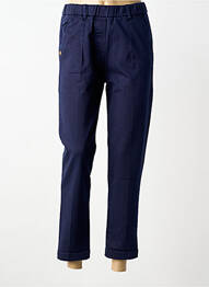 Pantalon drept talie elastică albastru închis PAKO LITTO femme