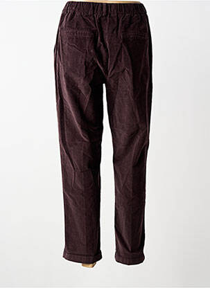 Pantalon drept talie elastică maro închis PAKO LITTO femeie