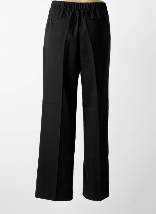 Pantalon drept talie elastică negru GRACE & MILA femme