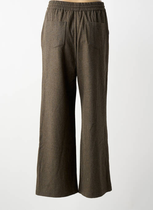 Pantalon drept talie elastică gri SEE U SOON femme